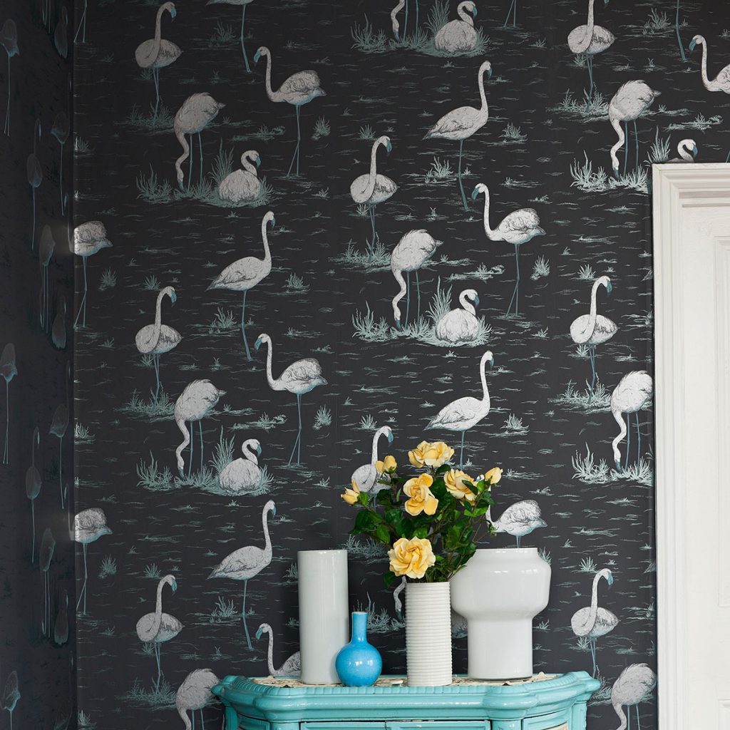Image of Best Nursery Wallpaper - Cole and Son Flamingos Wallpaper - Mama Bird Box - Gifts for Pregnancy